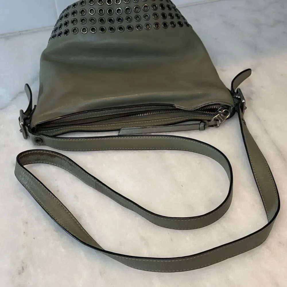 Coach Bag Purse Handbag Leather Bleecker Grommets Mini Duffel Bag Pocketbook